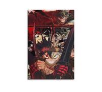 TESUXYEHH Poster décoratif sur toile Asta Black Clover - Décoration murale moderne pour chambre à coucher - 30 x 45 cm