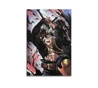 TESUXYEHH Poster décoratif sur toile Asta Black Clover - Impression d'art moderne pour chambre à coucher - 20 x 30 cm