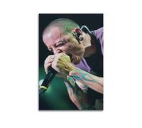 TESUXYEHH Poster décoratif sur toile de Chester Bennington avec auteur-compositeur américain - Affiches murales et image d'art moderne pour chambre à coucher (50 x 75 cm)