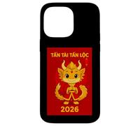 Tet 2026 Vietnam Année du Dragon Nouvel an Lunaire Zodiaque Coque pour iPhone 14 Pro Max