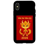 Tet 2026 Vietnam Année du Dragon Nouvel an Lunaire Zodiaque Coque pour iPhone X/XS
