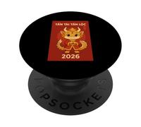 Tet 2026 Vietnam Cute Dragon Lunaire Nouvel an Zodiaque PopSockets PopGrip Adhésif