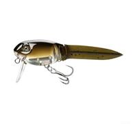Têtard réaliste pour leurre de surface 8,5 cm avec queue souple et hélice pour pêche en eau douce, bar, brochet, truite (couleur loche)