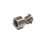 Tetari Bouchon Hexagonal Et Écrou Cranté pour Sonde Lambda, Ensemble Bouchons, Écrou Soudé, Adaptateur Sonde À Oxygène, M18 X 1,5 Car Capteurs d'oxygène