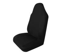 TETARI Couvre Siège Housses De Siège Auto Universelles Respirantes en Tissu Polyester Éponge Composite De 2 Mm, Compatibles avec Les Airbags, 1 Pièce Housses Siège Auto(Noir)