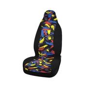 TETARI Couvre Siège Housses De Siège Auto Universelles Respirantes en Tissu Polyester Éponge Composite De 2 Mm, Compatibles avec Les Airbags, 1 Pièce Housses Siège Auto(Colour)