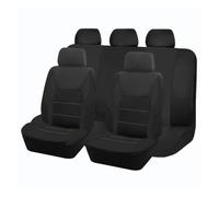 TETARI Couvre Siège Housses De Siège Universelles pour Voiture, SUV, Camionnette, Tissu Polyester Fin avec Éponge De 2 Mm Housses Siège Auto(Black 5 Seat)