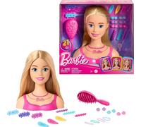 Tête à coiffer - Barbie - Blonde - 21 accessoires - Jouet de coiffure - Pour filles à partir de 3 ans