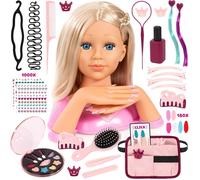 Tête à coiffer - BAYER DESIGN - Charlene Magic Nails - Multicolore - 27 cm - Pour filles à partir de 3 ans