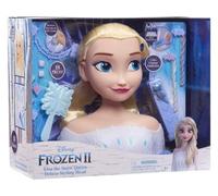 Tête a coiffer Deluxe Elsa Cheveux Blonde Reine des Neige - 18 Pieces - Set Jouets Fille avec 1 Carte Offerte - Jouet Coiffure - Accessoires