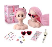 Tête à Coiffer Enfant Tete a Coiffer et a Maquiller Tete a Coiffer Barbie Accessoires de Coiffure Inclus, Jouet pour Enfants dès 3 Ans