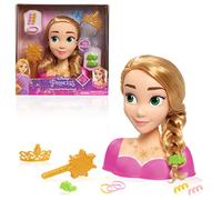 Tête à coiffer Raiponce Princesses Disney, Chevelure Blonde, Coffret de 10 Accessoires, Raiponce, Jouets pour Enfants de 3 Ans et Plus par Just Play