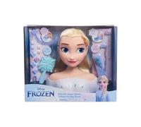 Tête à coiffer - REINE DES NEIGES - Tête à Coiffer Elsa Deluxe - Extensions, accessoires coiffure et color reveal, à partir de 3 ans