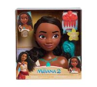Tête A Coiffer Vaiana 2 Cheveux Noir - 7 Pieces - Set Jouets Fille + 1 Carte offerte - Jouet Coiffure - Accessoires