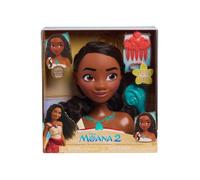 Tête A Coiffer Vaiana 2 Cheveux Noir - 7 Pieces - Set Jouets Fille + 1 Carte offerte - Jouet Coiffure - Accessoires