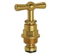 Somatherm Tête à potence FOR YOU pour robinet d'arrêt 3/4" - laiton brut, empreinte 6 pans
