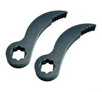 Tête adaptateur en acier au manganèse, entraînement carré et interface dentelée fleur de prunier, outil de retrait d'arbre d'essieu en oxyde noir pour démontage robuste (B)