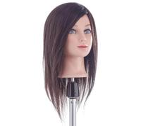Tête apprentissage cheveux naturels moyens 35cm