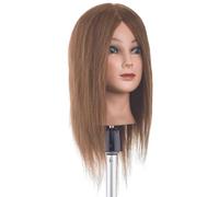 Tête apprentissage cheveux naturels moyens 35cm