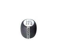 Tête Bouton Levier Voiture Pour ALFA Pour ROMEO 147 Pour SPIDER 2005 2006 2007 2008 2009 2010 2011 5/6 Vitesses Changement Vitesse Voiture Konb Levier En Cuir(12345R white line)