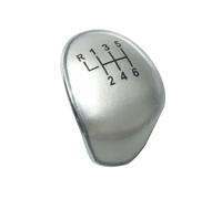 Tête Bouton Levier Voiture Pour Ford Pour Focus Pour Transit Pour Connect Pour Kuga Pour C-Max FL Pour B-Max Pour S-Max - Couvercle Pommeau Levier Vitesse 5/6 Vitesses(6 Speed Silver)