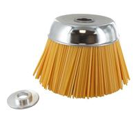 Tête brosse conique nylon - Ø 170 mm, alésage 25,4 mm