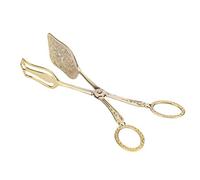 Tête carrée Rétro en alliage de Zinc Pain Pince à Buffet Cuisson Alimentaire Pince À Nourriture Cuisine Outil(#1)