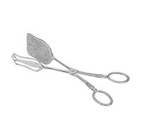 Tête carrée Rétro en alliage de Zinc Pain Pince à Buffet Cuisson Alimentaire Pince À Nourriture Cuisine Outil(#2)