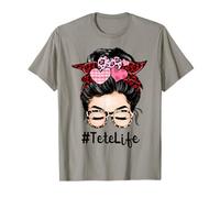 Tete - Chignon désordonné pour femme - Appréciation de la Saint-Valentin T-Shirt