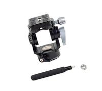 Tête complète en aluminium, poignée amovible, 4 cavités de montage, utilisation flexible, ne glisse pas pour les sommets minimaux, trépied vidéo, diffusion en direct, vidéo professionnelle