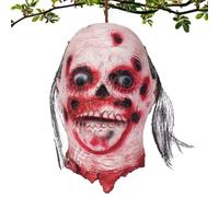 Tête Coupée Halloween Accessoire Perruque Incluse Horreur Réaliste Latex | Décor Maison Hantée Effrayant Pour Fête Costumée Carnaval Club