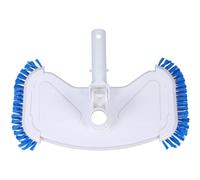 Tête D’aspirateur de Piscine 14 Pouces avec Brosses Latérales PP Blanc | Atteint Coins et Bords, Usage Manuel Polyvalent, Design Moderne, pour Fond et Parois
