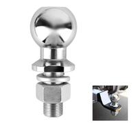 Tête d'accouplement remorque 50 mm 3,5 t Boule d'attelage Boulon droit pour rail agricole Diamètre 25 mm Tête d'accouplement à vis pour tracteur jusqu'à 3,5 tonnes