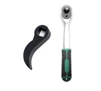 Tête d'adaptateur pour pied de biche compatible avec les cliquets d'entraînement de 3/8" et 1/2" traité thermiquement pour plus de fiabilité lors des opérations mécaniques à haute tension (12,5 mm)