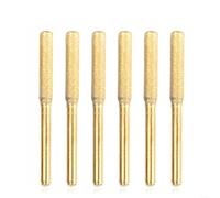 Tête d'affûtage de chaîne de tronçonneuse pour meuleuses électriques portatives de 4 mm, 4,8 mm, 5,5 mm, 3 mm, tige abrasive avec revêtement émeri pour le polissage du métal et du jade (4 mm)