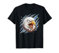 Tête d'aigle Chauve Hurlant Puissance Patriotique américaine T-Shirt