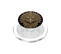 Tête d'aigle Maya Gardien en Pierre Antique Art Relique PopSockets PopGrip pour MagSafe