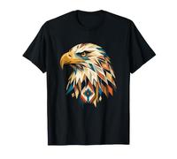 Tête d'aigle Tribal Abstrait géométrique Esprit indigène T-Shirt