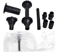 Tête d'arrosage, 1 Set Fountain Buse Buse à la tête de Fontaine en Plastique Ensemble avec Une différente, Adaptateur d'extension pour Le Jardin, l'étang, Le Parc 'Attractions, la Piscine