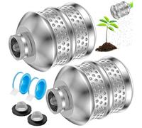 Tête d'arrosage, diffuseur de barboteur d'eau 2 pièces-buse en Aluminium à Filetage 3/4 pour l'irrigation du Jardin, de la pelouse et la Cour