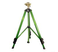 Tête d'arrosage réglable à 360 degrés pour jardin avec base trépied en alliage d'aluminium, construction résistante à la rouille, hauteur extensible