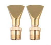 Tête d'arrosage réglable, lot de 2 buses de jardin en laiton avec angle de pulvérisation à 4 points pour une irrigation économe en eau et un arrosage efficace de la pelouse, convient pour une