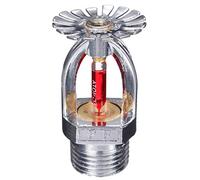 Tête d'arroseur d'incendie de type pendentif 150 °F Pulvérisation d'eau vers le bas 68 ℃ Filetage de 1,27 cm Réponse rapide Eau Pulvérisation vers le bas ou maison/commerce/bâtiment résidentiel