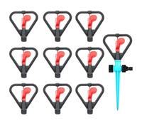 Tête d'arroseur d'irrigation - Buse Papillon en Plastique, Rotation de l'eau, pulvérisation Fine Brume, contrôle du débit | Tête d'arrosage Automatique pour Jardin, pelouse, Jardin, Ferme