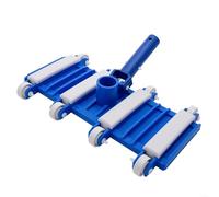 Tête d'aspirateur de piscine de 35,6 cm robuste avec roues pour piscines creusées hors sol fonctionne avec des tuyaux d'aspiration de 3,8 cm et une entrée de tuyau d'arrosage