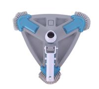 Tête d'aspirateur de piscine en forme de triangle avec brosse de nettoyage
