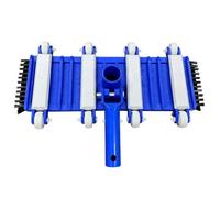 Tête d'Aspirateur de Piscine Rectangulaire Brosse de Bord roulettes Lisses Prise de Manche Structure Épaisse Plastique Aspiration Efficace du Fond