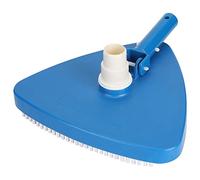 Tête d'aspirateur de Piscine Triangulaire lestée portative, Accessoires d'outils de Nettoyage de Brosse, tête d'aspirateur de Piscine en Plastique Robuste avec Brosse intégrée