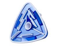 Tête d'Aspirateur de Piscine Triangulaire Transparente Brosse pour Nettoyage du Fond Accessoire Portable Outil d'entretien Conception Pondérée