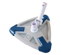 Tête d'aspirateur lestée avec brosses latérales pour un nettoyage complet des piscines creusées et creusées